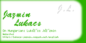 jazmin lukacs business card